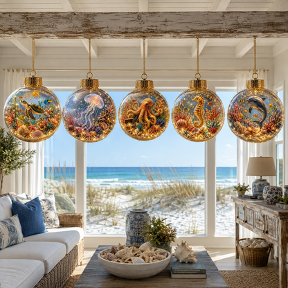 🌊Summer Ocean Animal Lighted Diorama Ornament
