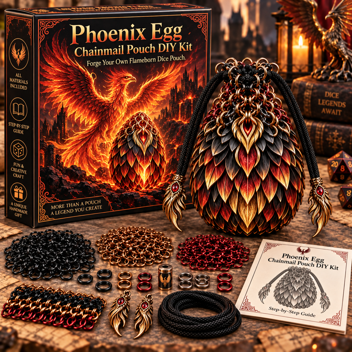🔥🐉Dragonkeeper’s Pouch – DIY Craft Kit