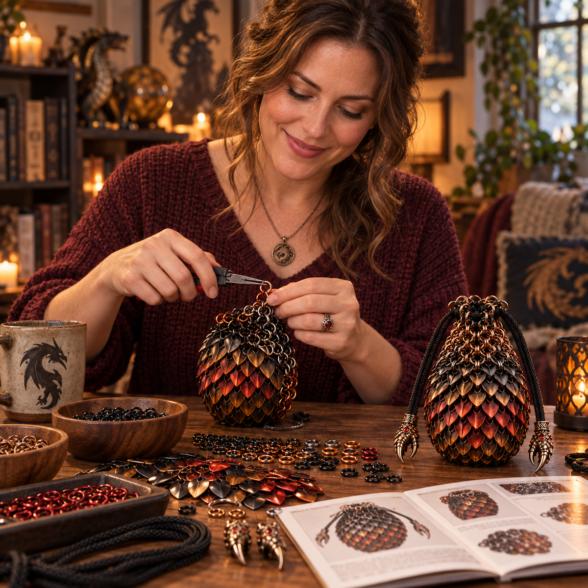 🔥🐉Dragonkeeper’s Pouch – DIY Craft Kit