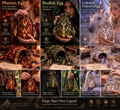 🔥🐉Dragonkeeper’s Pouch – DIY Craft Kit