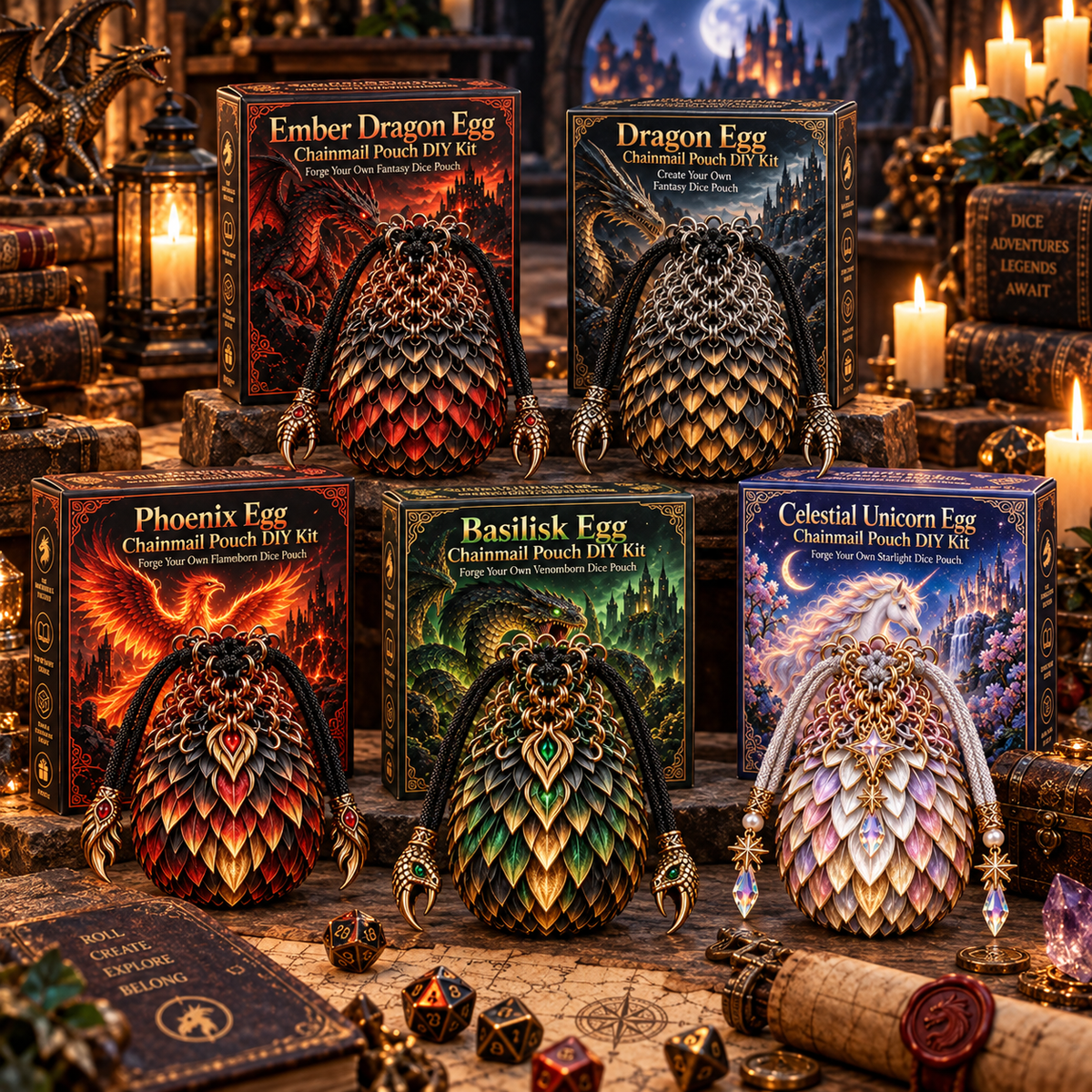 🔥🐉Dragonkeeper’s Pouch – DIY Craft Kit