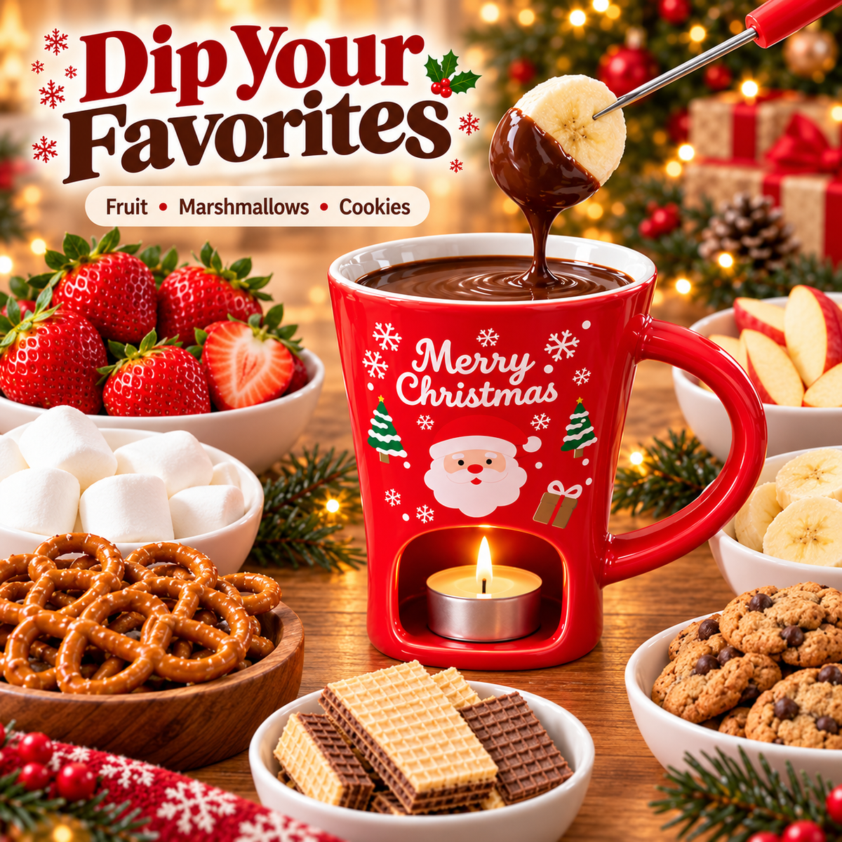 ✨Santa Chocolate Fondue Mug🎅