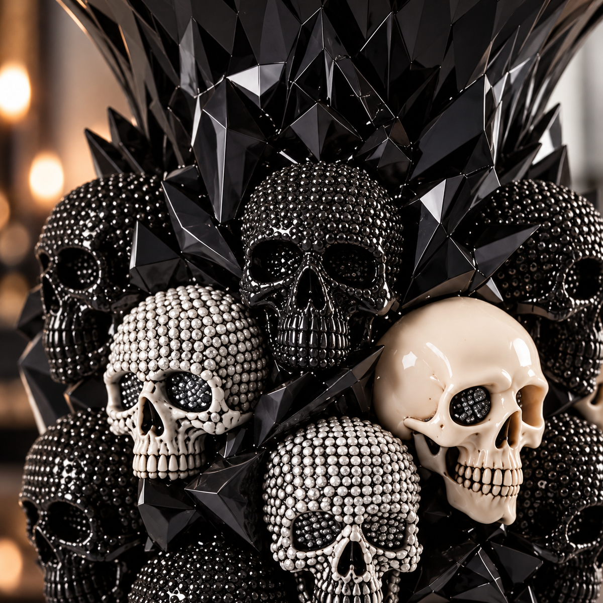💀💎 Crystal Skull Vase – Where Darkness Meets Elegance