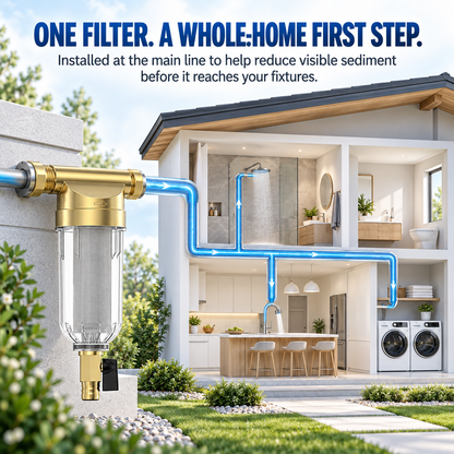 💧 Whole House Spin-Down Sediment Pre-Filter Kit