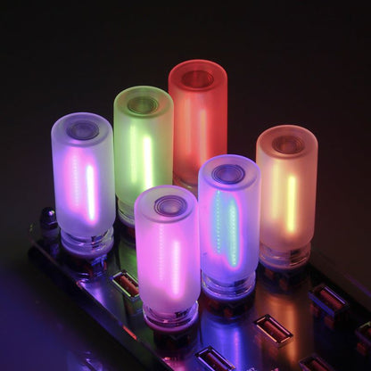 ChubbyGlow - Transparent RGB LED Light，USB Powered Mood Lighting for Car/Bedroom/Parties（副本）