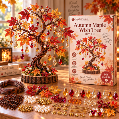 🌳 DIY Beaded Tree Kit – Decorative Bead Craft Collection