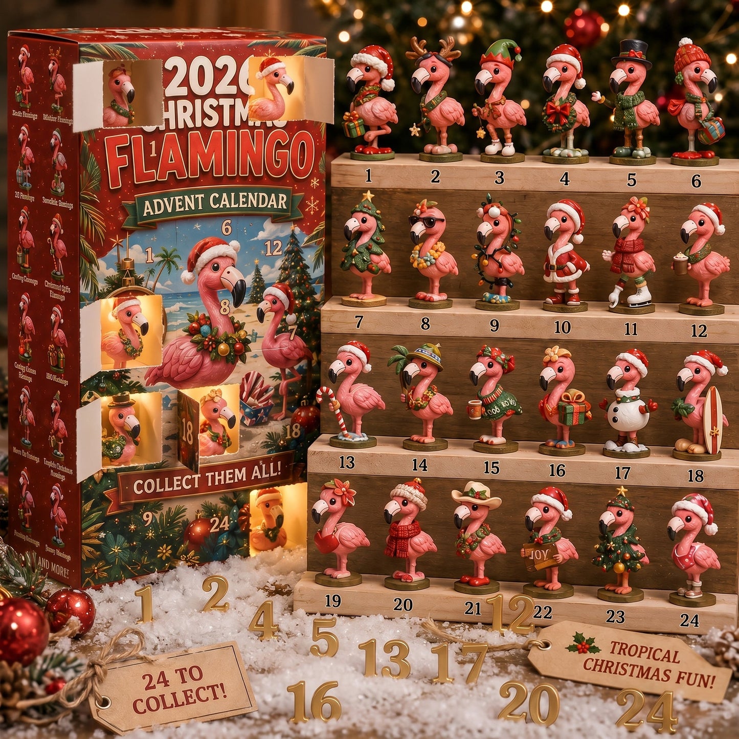 🦩 2026 Christmas Flamingo Advent Calendar