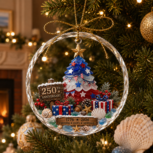 🌊 Ocean Christmas Ornament – 250th Anniversary Edition