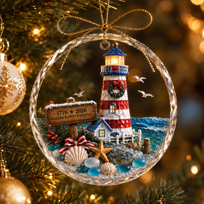 🌊 Ocean Christmas Ornament – 250th Anniversary Edition