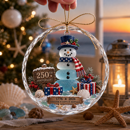 🌊 Ocean Christmas Ornament – 250th Anniversary Edition