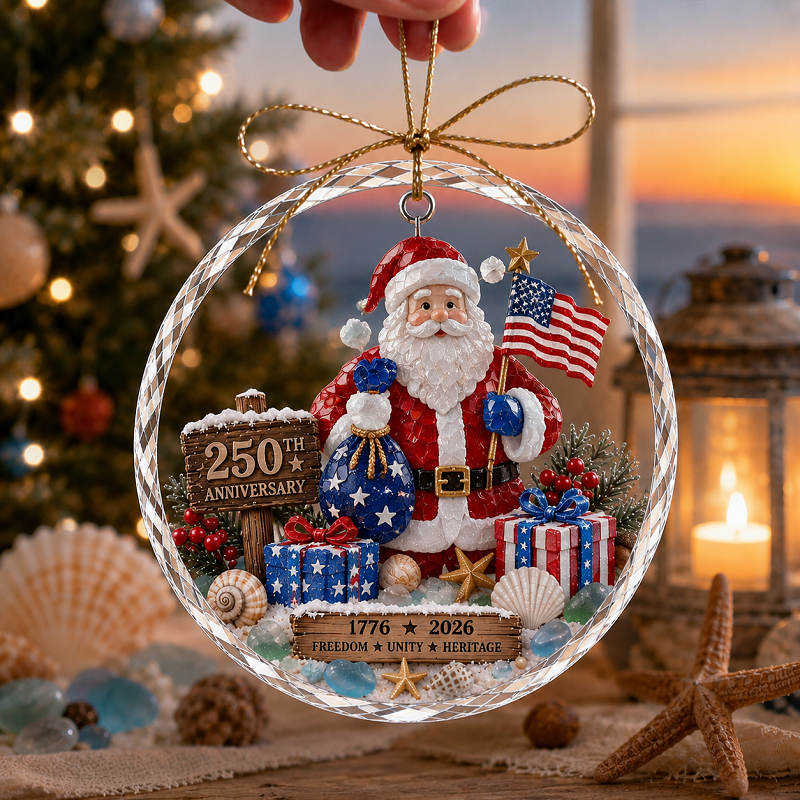 🌊 Ocean Christmas Ornament – 250th Anniversary Edition