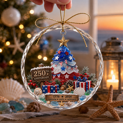 🌊 Ocean Christmas Ornament – 250th Anniversary Edition