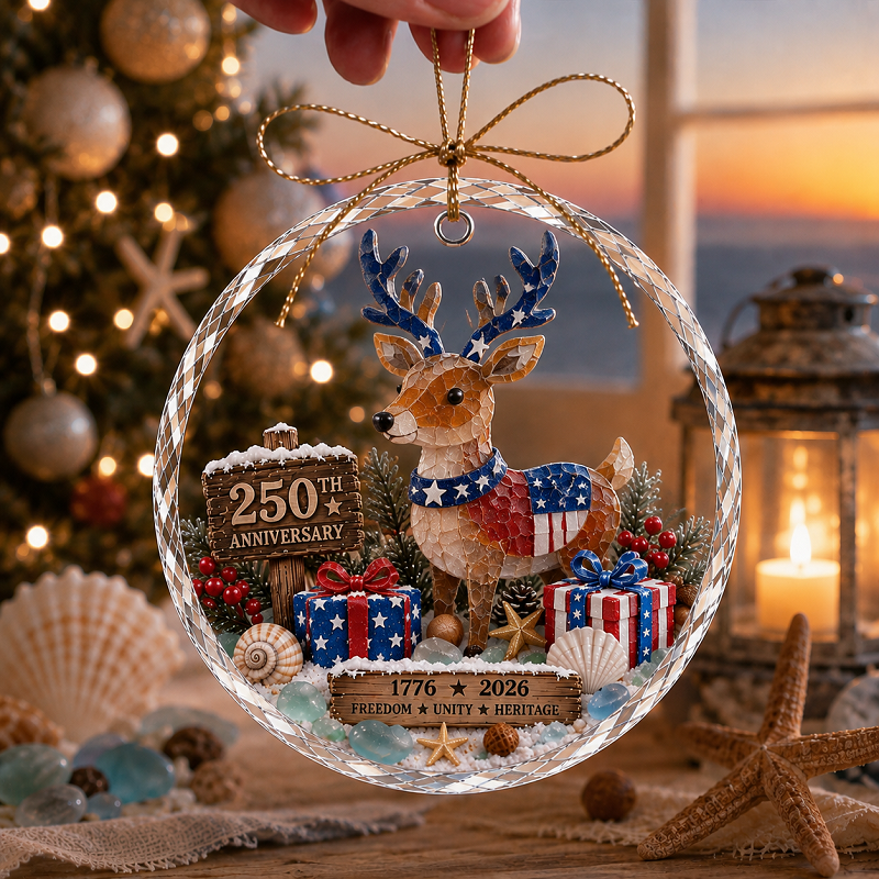 🌊 Ocean Christmas Ornament – 250th Anniversary Edition