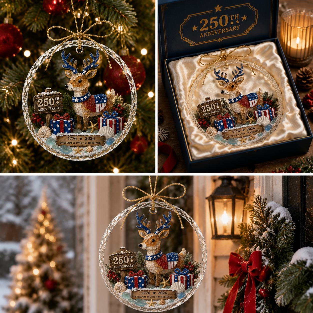 🌊 Ocean Christmas Ornament – 250th Anniversary Edition