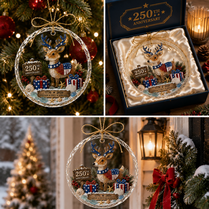 🌊 Ocean Christmas Ornament – 250th Anniversary Edition