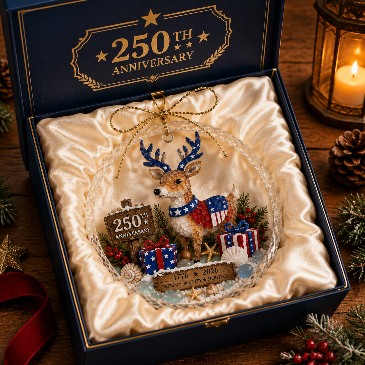 🌊 Ocean Christmas Ornament – 250th Anniversary Edition