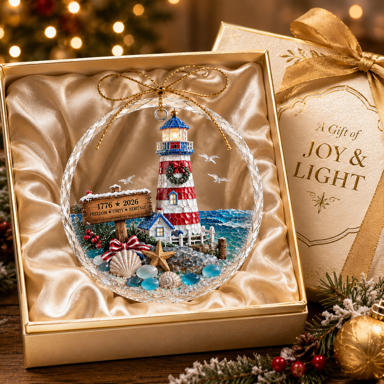 🌊 Ocean Christmas Ornament – 250th Anniversary Edition
