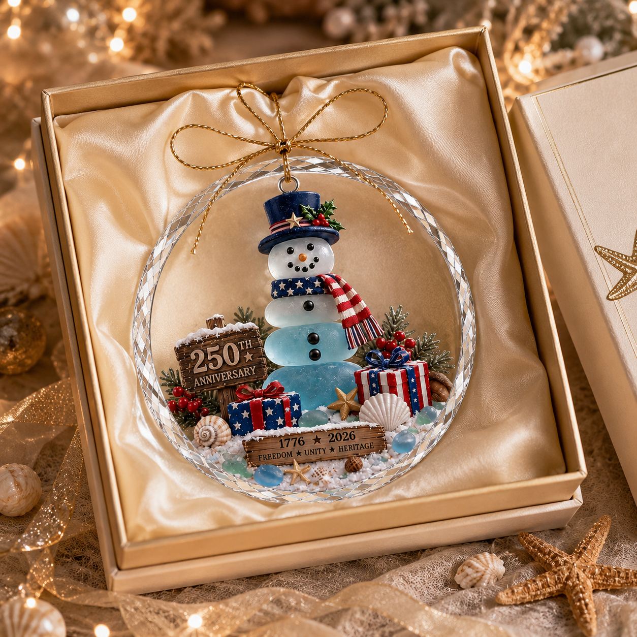 🌊 Ocean Christmas Ornament – 250th Anniversary Edition