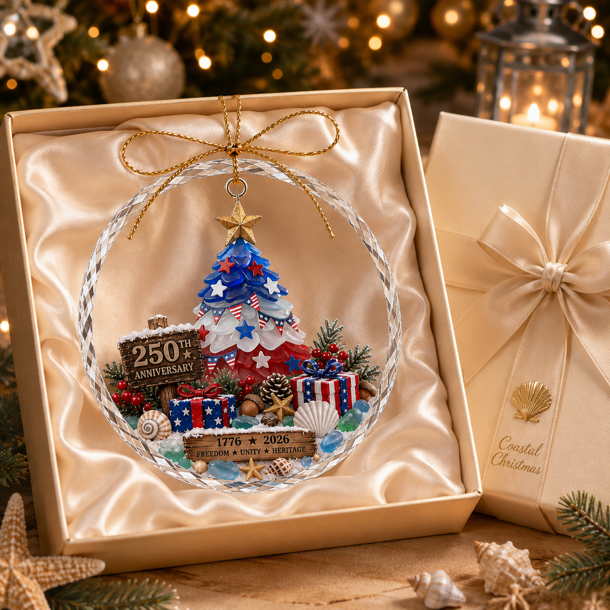 🌊 Ocean Christmas Ornament – 250th Anniversary Edition