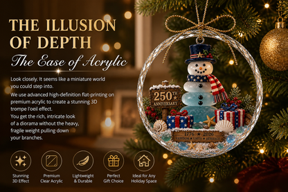 🌊 Ocean Christmas Ornament – 250th Anniversary Edition