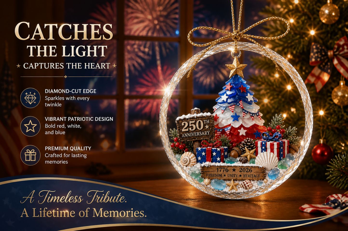 🌊 Ocean Christmas Ornament – 250th Anniversary Edition