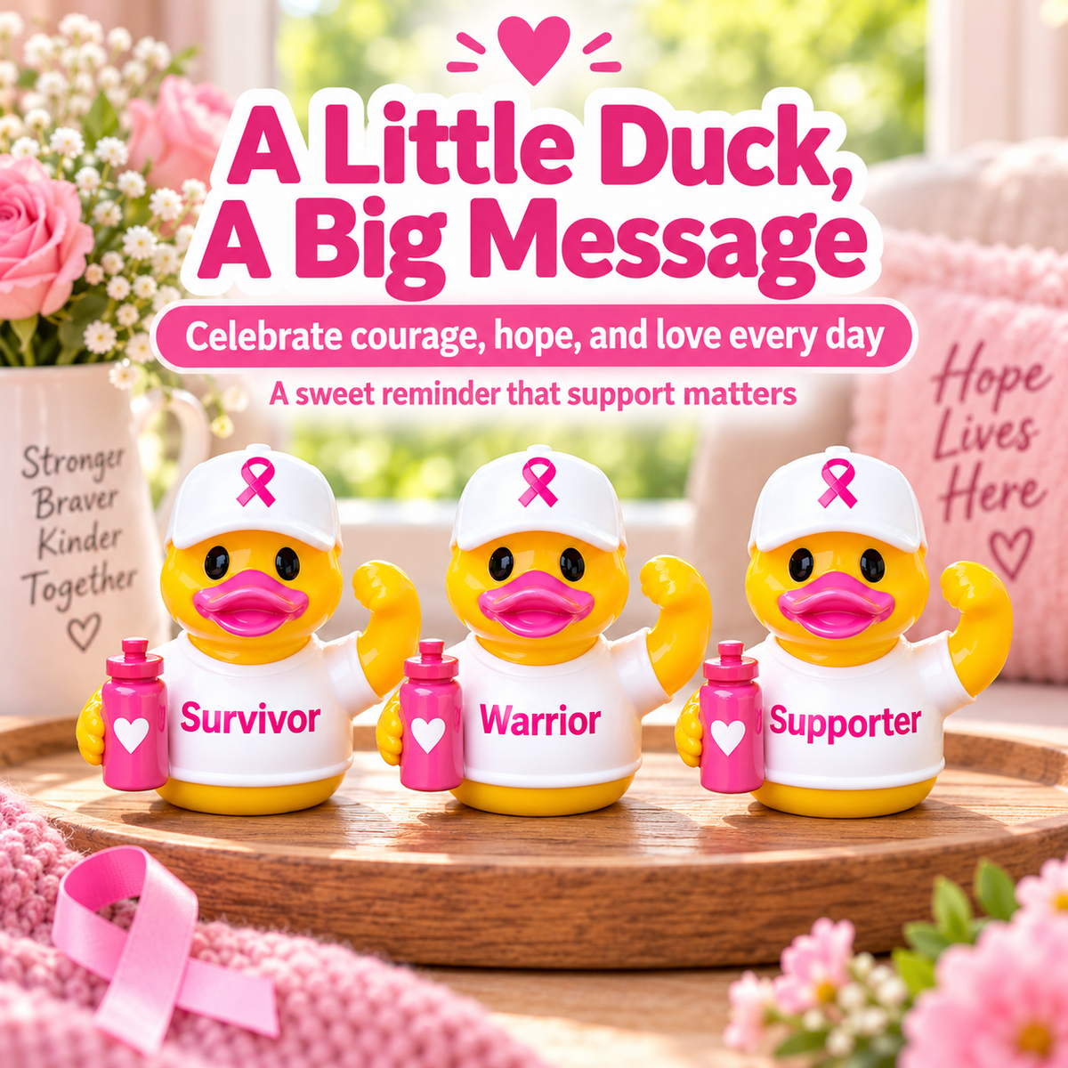 🎀Last Day 49% OFF - Breast Cancer Duck