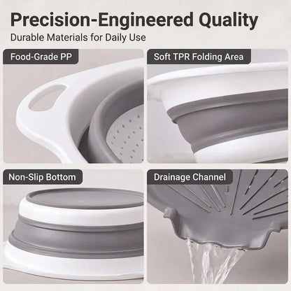 Colanders 3-Pack Sturdy Kitchen Strainer Set🥗 - image 5