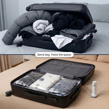 🔥 The Storage Solution Every Home Needs Cordless Vacuum Compression Bag Set