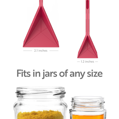✨ Fold-Flat Magnetic Measuring Spoons – 2 Spoons, 6 Measurements