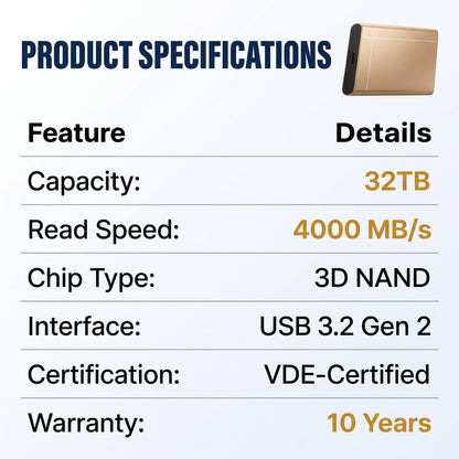 🔥50% OFF ✅High-speed portable solid-state drive (SSD)
