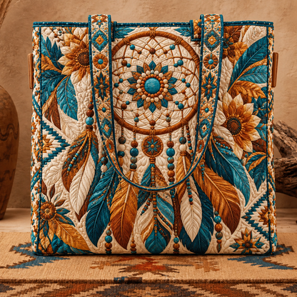 🎁 Handmade Native American Quilted Tote Bag
