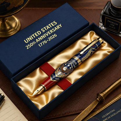 USA 250th Anniversary Commemorative Notebook & Pen Gift Set