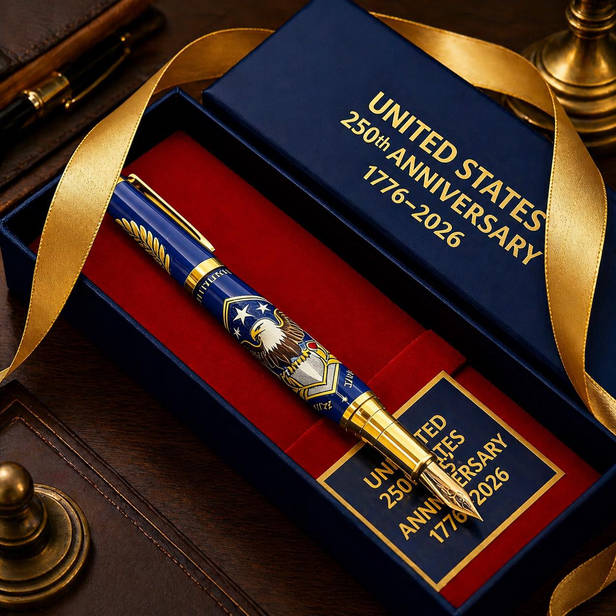 🔥Last Day: 60% OFF🎁Father's Day gift🎁💖 USA 250th Anniversary Notebook & Pen Set, 1776-2026 Patriotic Gift