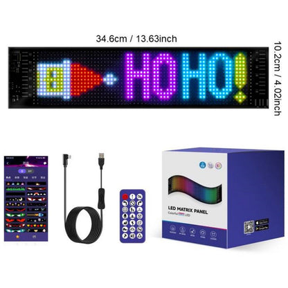 🚗🎄 Smart LED Pixel Car Display — App-Controlled Custom Text, Colors & Animations