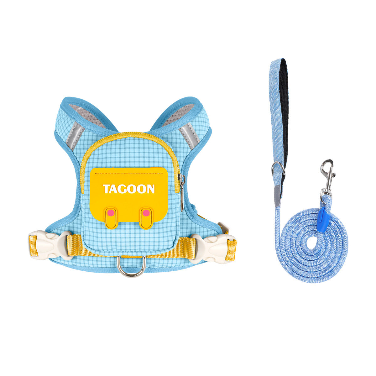 🐱🎒Mini Backpack Cat Harness – Adjustable Walking Vest with Storage Pocket