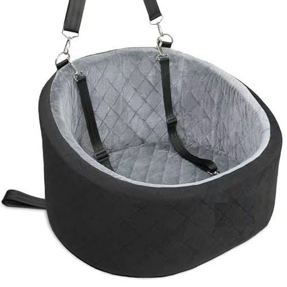 ☁️ 2-in-1 Dog Car Seat & Travel Bed – Soft, Supportive & Easy to Secure