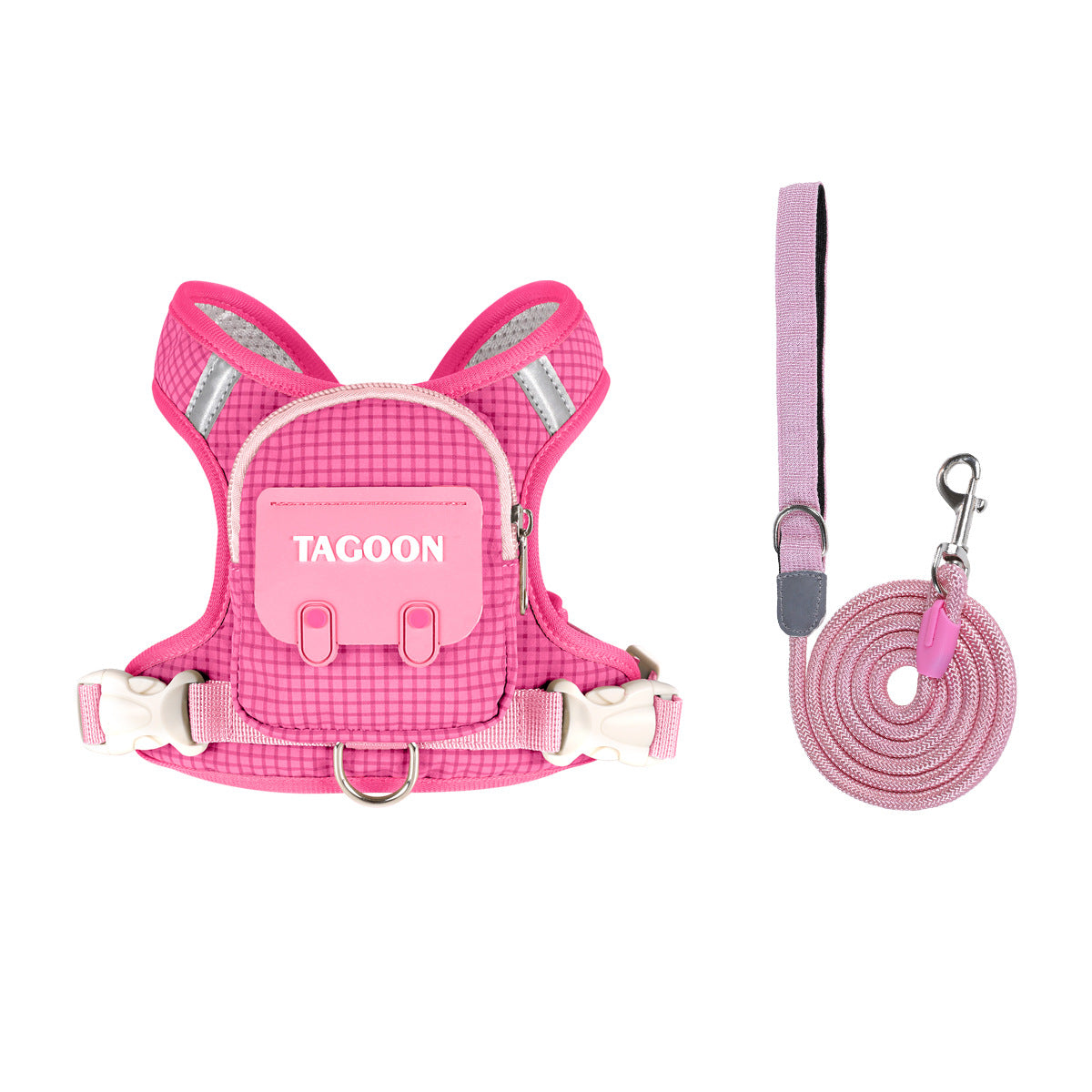 🐱🎒Mini Backpack Cat Harness – Adjustable Walking Vest with Storage Pocket