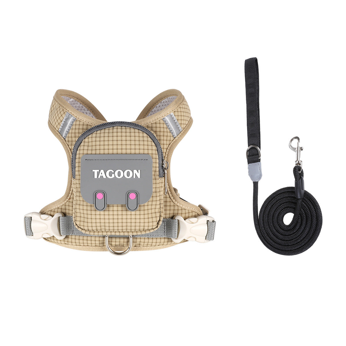 🐱🎒Mini Backpack Cat Harness – Adjustable Walking Vest with Storage Pocket