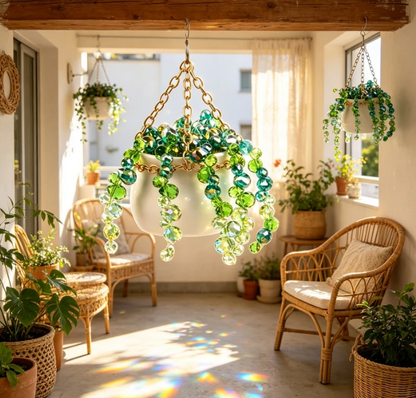 ✨ Beaded Plant Suncatcher – Turn Dead Corners Into Sun-Drenched Works of Art