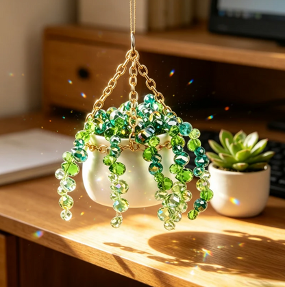 ✨ Beaded Plant Suncatcher – Turn Dead Corners Into Sun-Drenched Works of Art