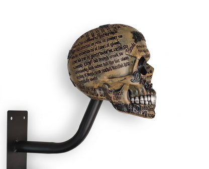 💀Skull Motorcycle Helmet Holder – Punk Skull Wall Mount Rack for Helmets, Jackets & Garage Decor