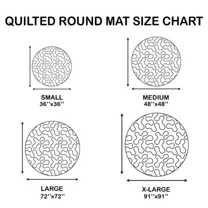 🎄👻 ✨ 60,000+ Sold — 3D Skeleton Vortex Quilted Round Halloween Rug