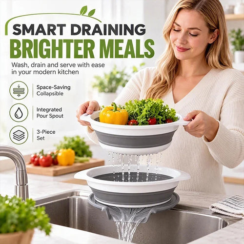 Colanders 3-Pack Sturdy Kitchen Strainer Set🥗 - image 1