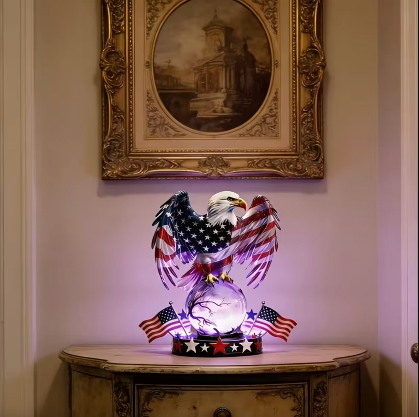 🎁🇺🇸 Freedom Eagle™ Patriotic LED Table Lamp – American Pride Decor🦅