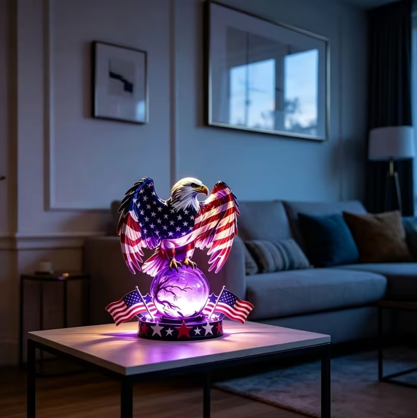 🎁🇺🇸 Freedom Eagle™ Patriotic LED Table Lamp – American Pride Decor🦅