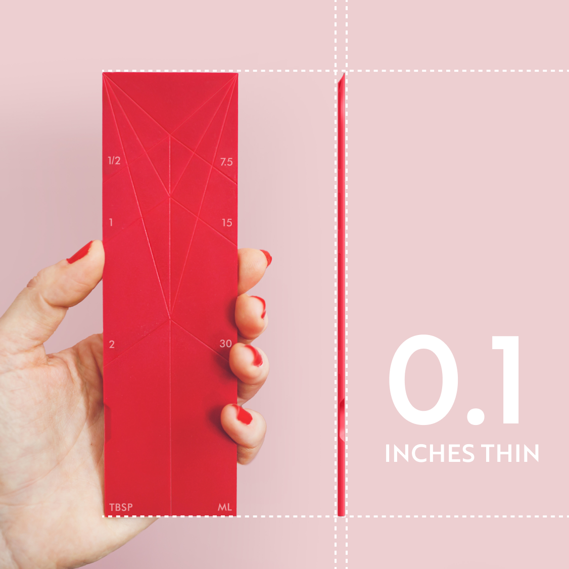✨ Fold-Flat Magnetic Measuring Spoons – 2 Spoons, 6 Measurements