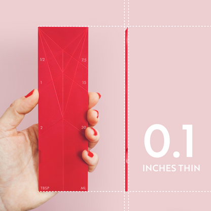 ✨ Fold-Flat Magnetic Measuring Spoons – 2 Spoons, 6 Measurements