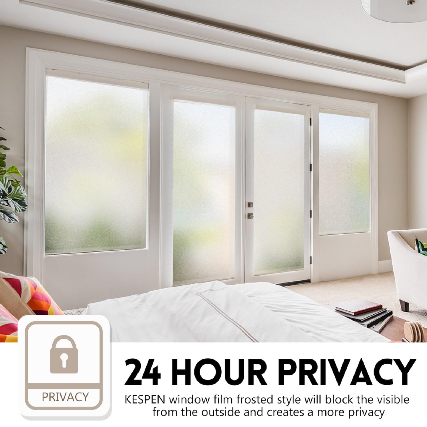🪟☀️ Daylight Privacy & Heat Shield Film – UV-Blocking Window Cover for Home & Office