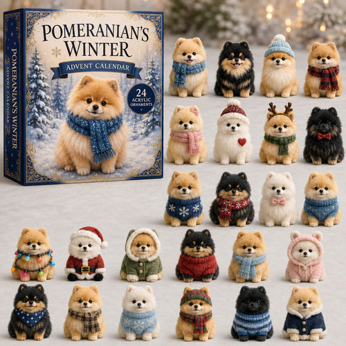 🐶❄️ 2026 Pomeranian Christmas Advent Calendar – 24 Days of Fluffy Holiday Surprises 🎄🎁