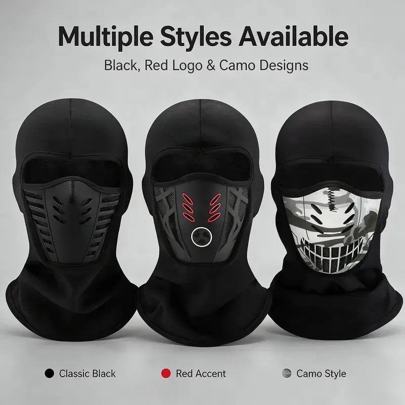 Unisex Fleece Full Face Balaclava Ski Mask - Windproof, Anti-Haze, Soft Sports & Outdoor Hat, Motorcycle Accessories for Skiing, Winter Outdoor Activities